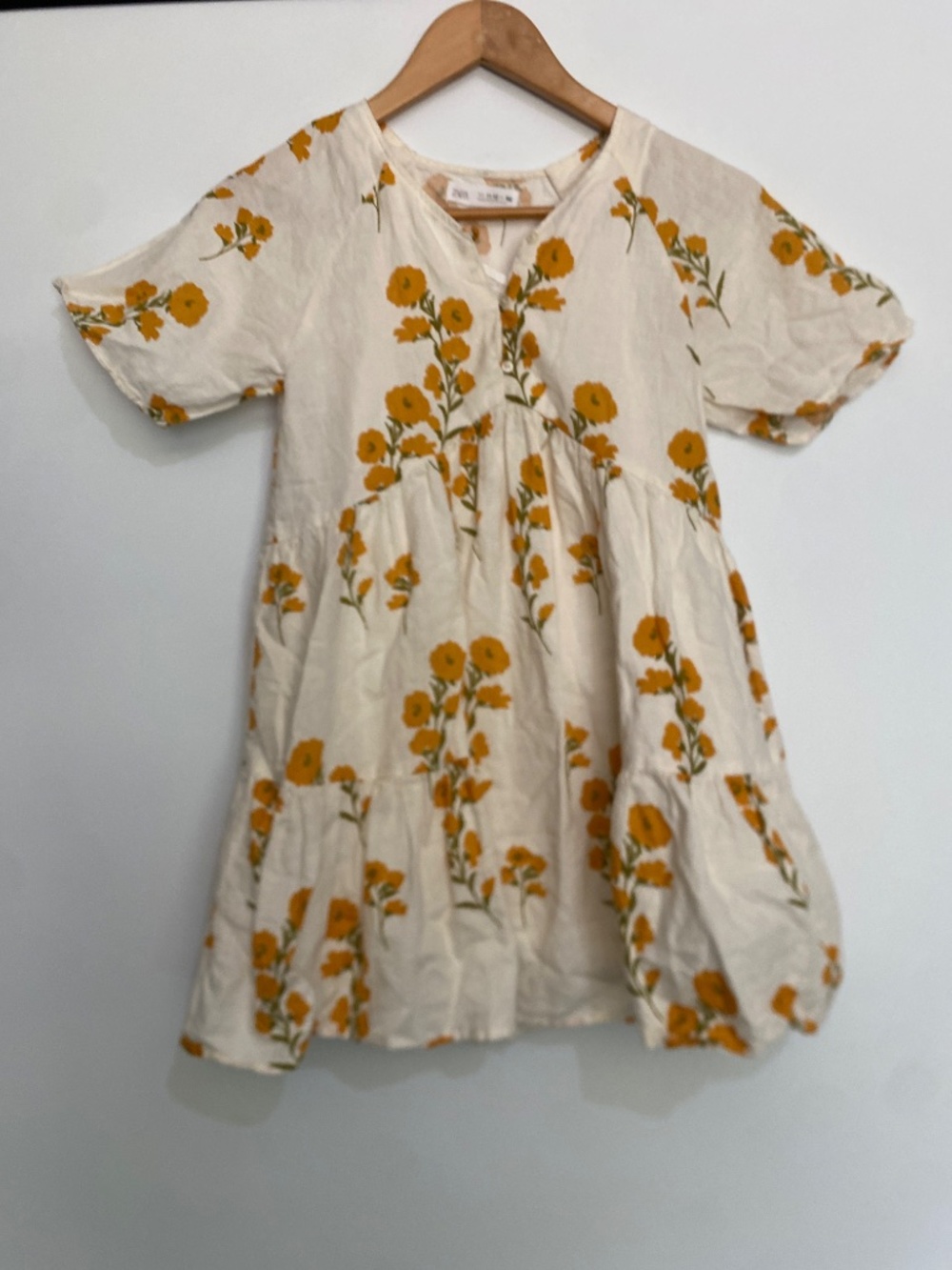 NWT Zara 11-12Y Girl’s Floral Tiered Dress - Picture 4 of 14